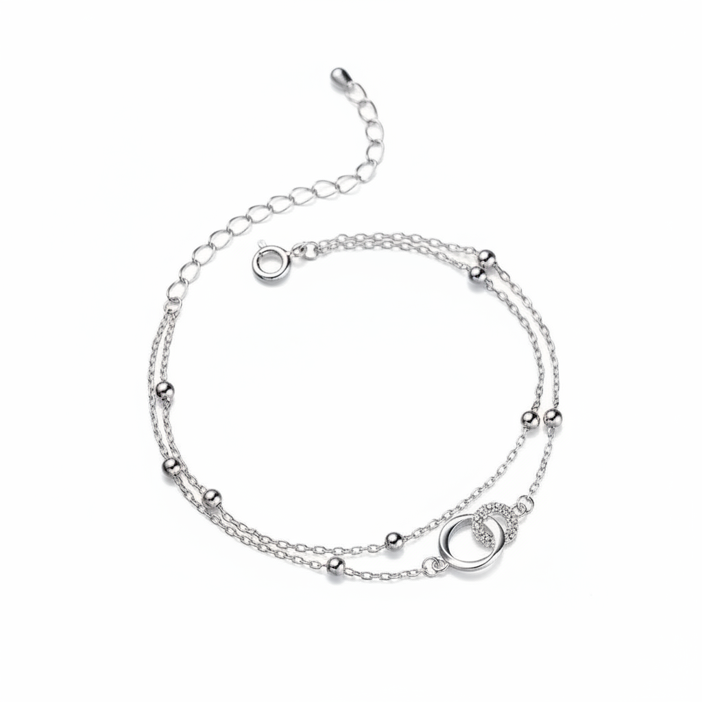 Infinity Bracelet - Pure White Background