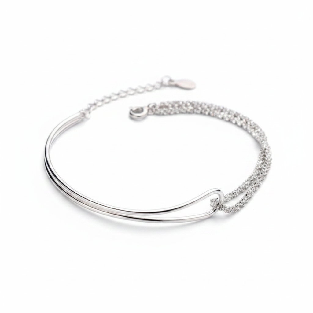 Tennis Cat Bangle - Pure White Background